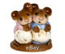 Wee Forest Folk Special Retired Mini Two Mice with Candle