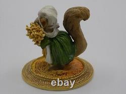 Wee Forest Folk Squirrel Peasant a' la Gauguin MU-6 Retired 2007 The Meadow Muse