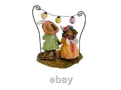 Wee Forest Folk Strolling Through the Seasons LTD-08 Mouse Figurine HTF Retired