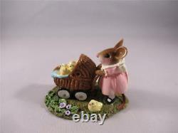 Wee Forest Folk Strolling with My Chickies Retired Easter Mouse New in Box