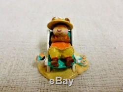 Wee Forest Folk Sun Snoozer Special Edition Orange M-234 Mouse Beach Retired