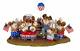 Wee Forest Folk THE CHEERING SECTION, WFF# M-189b, Retired LTD Patriotic Mouse