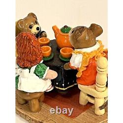 Wee Forest Folk Tea For Three Limited Halloween Edition M-177 Mouse Retired