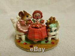 Wee Forest Folk Tea For Three Limited Valentines Edition M-177 Mouse Retired