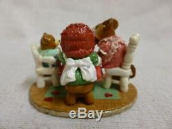 Wee Forest Folk Tea For Three Limited Valentines Edition M-177 Mouse Retired