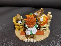 Wee Forest Folk Tea for Three Halloween M-177 Signed Mouse RETIRED, LE 2002