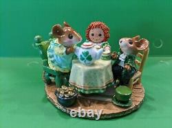Wee Forest Folk. Tea for Three. St Patrick's day. Retired and limited