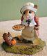 Wee Forest Folk Thanksgiving Pumpkin & Pie Maroon M-496 (Retired)