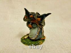 Wee Forest Folk The Plight Of The Broken Broom Halloween LE m-069a Retired Mouse