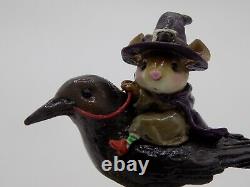 Wee Forest Folk The Raven Red Eye Halloween M-378 Color Retired 2014
