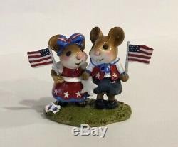 Wee Forest Folk True For The Red White And Blue Limited Retired RWB Fourth July