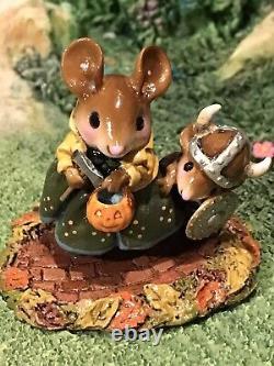 Wee Forest Folk Viking Eric the Reticent & Mama Mouse Retired MINT