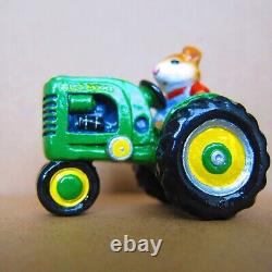 Wee Forest Folk WFF M-133 Field Mouse Green Tractor Retired in 2007