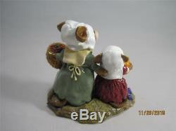 Wee Forest Folk We Gather Together Pilgrim Mice Retired Thanksgiving WFF