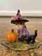 Wee Forest Folk Witchy Hat Scary Cat Halloween Edition Pink m-407a Retired 2012