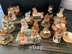 Wee Forest Folk set of 15 collectible pieces (a few of them are retired)